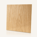 View of square wooden panel