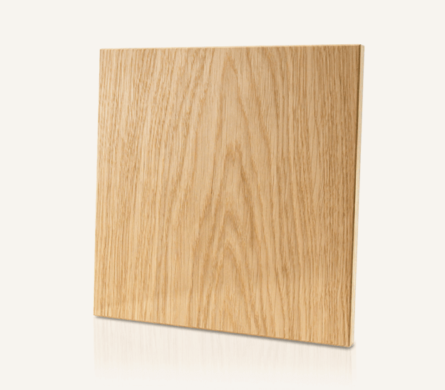 View of square wooden panel