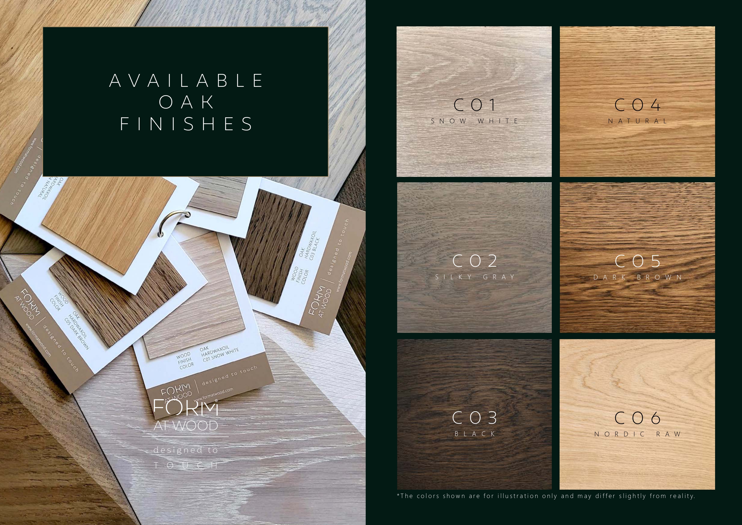 COLOR CARD FORM AT WOOD