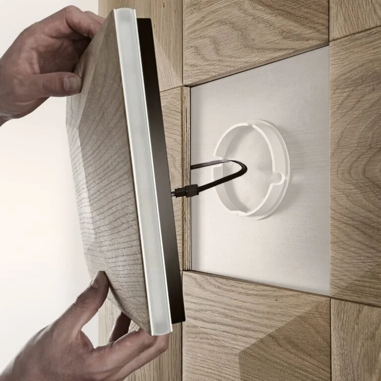 Step-by-step lighting wall panel installation process