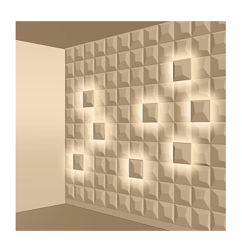 Wall paneling with integrated lighting solution for interiors