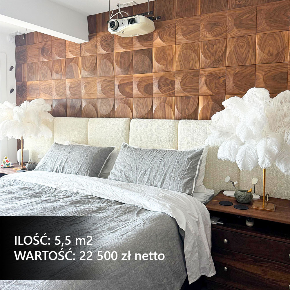 Dekoracyjne panele ścienne w stylowej sypialni