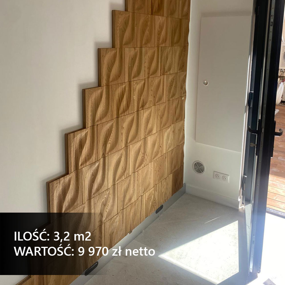 Dekoracyjne panele ścienne przy schodach