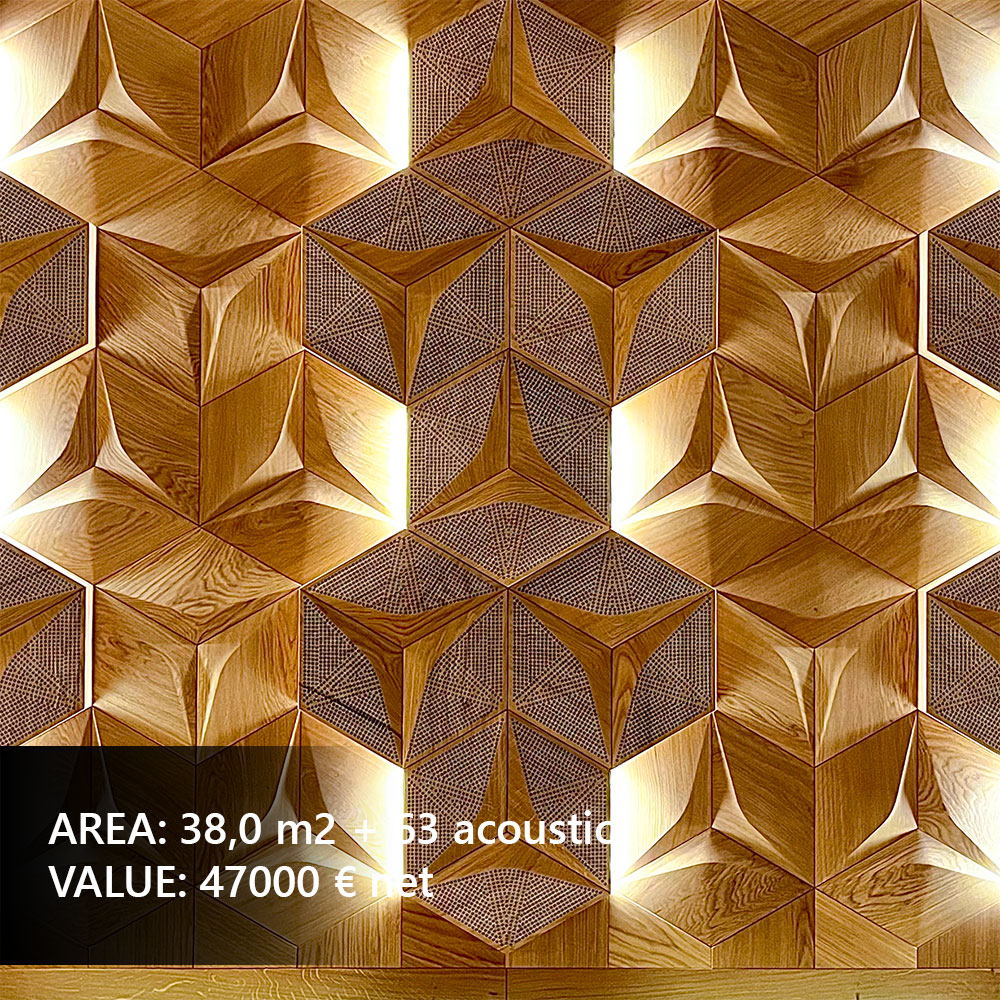 Heller Wandpaneel im minimalistischen Interieur