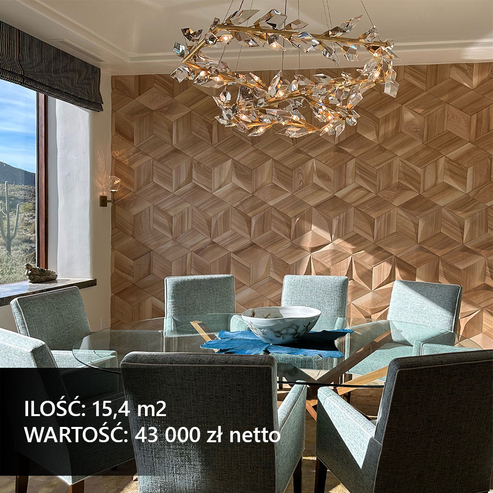 Jasny panel ścienny w minimalistycznym wnętrzu