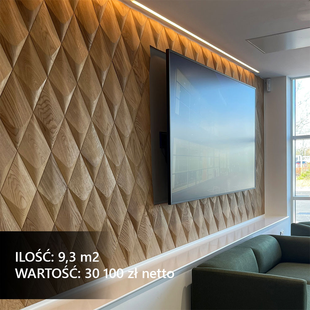 Dekoracyjne panele ścienne w salonie glamour