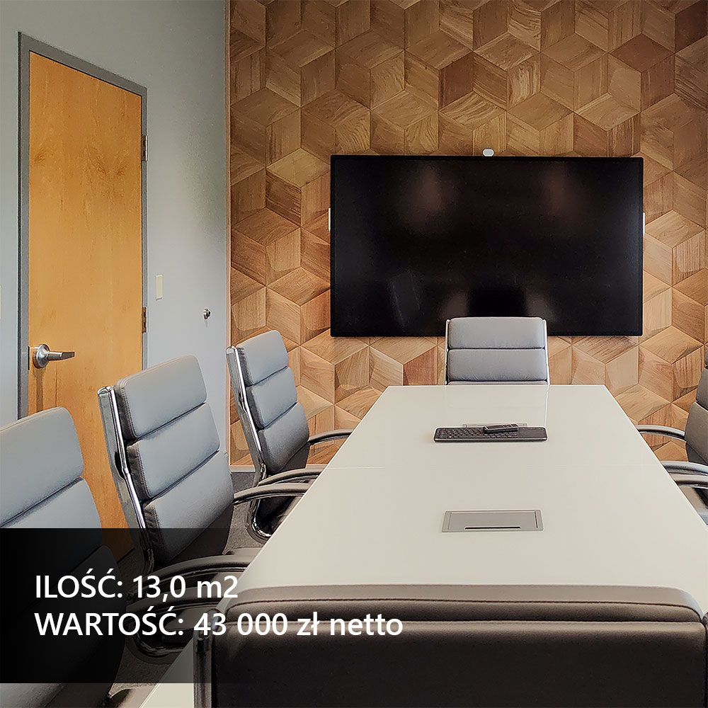 Panele ścienne 3D wzdłuż nowoczesnej klatki schodowej