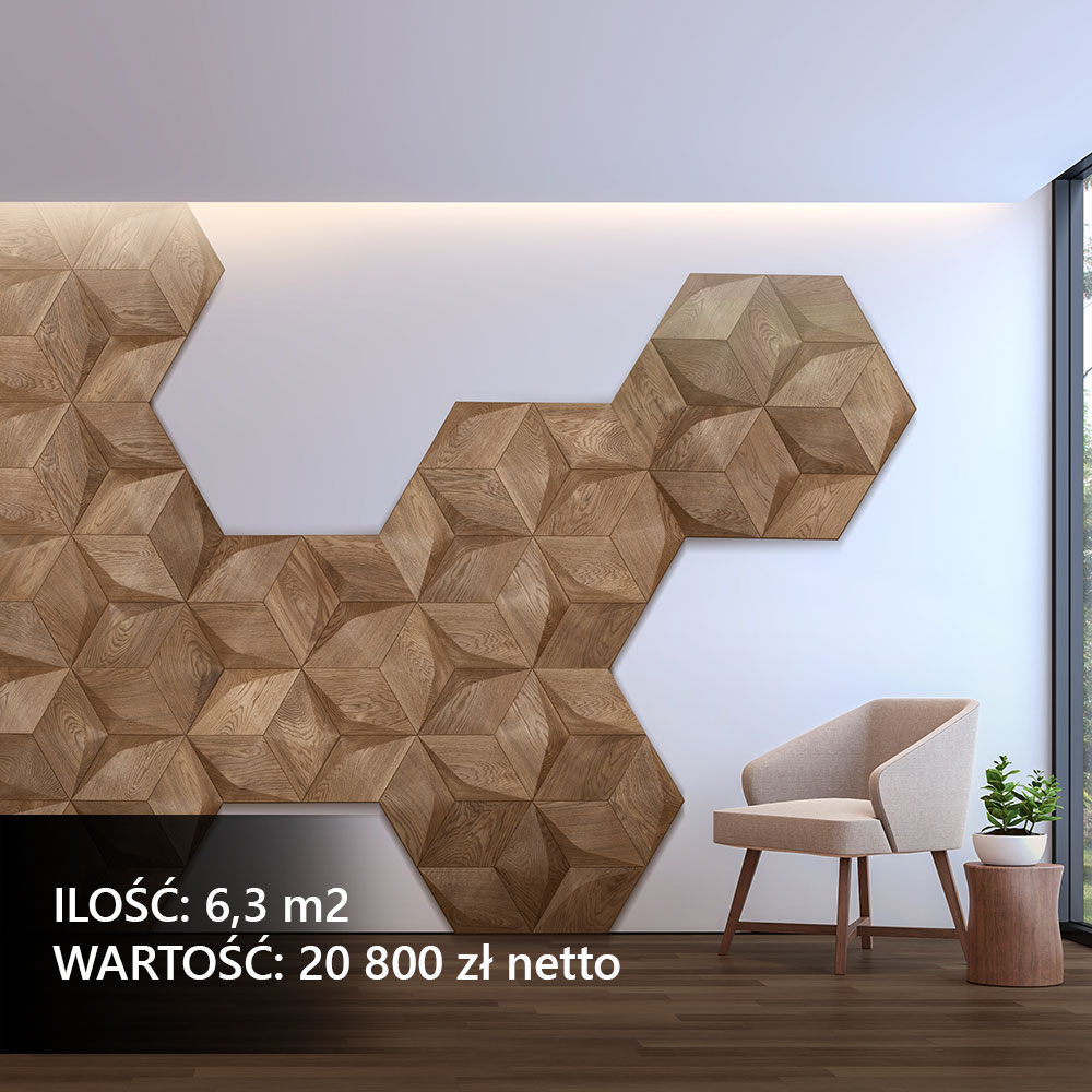 Nowoczesne panele ścienne w stylowej jadalni