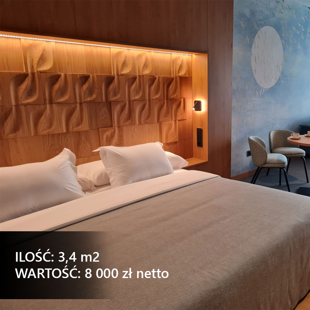 Tapicerowane panele ścienne 3D w nowoczesnej sypialni