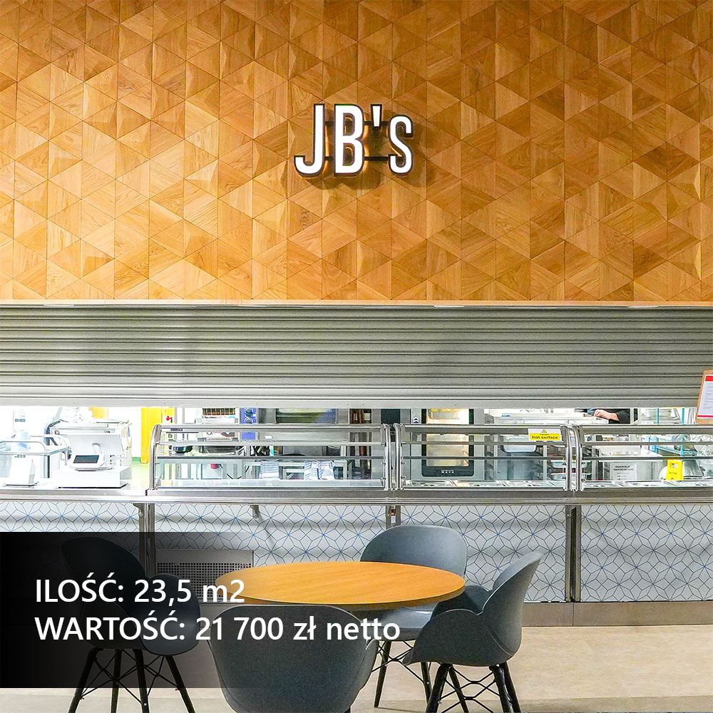 Panel ścienny projekt z panelami w restauracji nad kuchnią