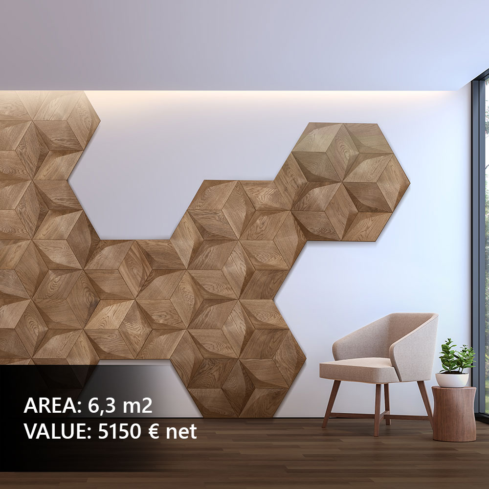 Moderne 3D Wandpaneele als Wanddekoration