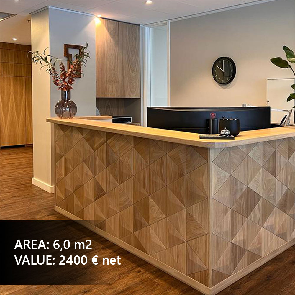 Modern 3D decorative wall panel as an art feature