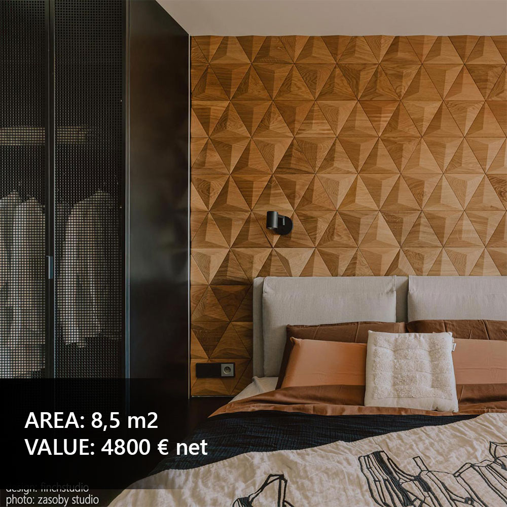Holzpaneele als Akzentwand im Wohnzimmer, elegante Inspiration für modernes Wohndesign mit Holz.