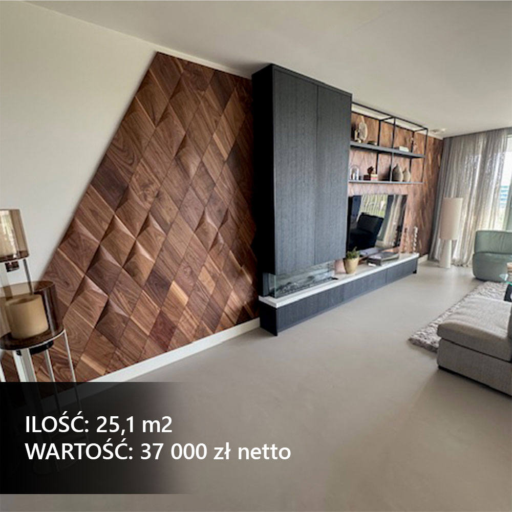 Panele ścienne 3D w nowoczesnym salonie