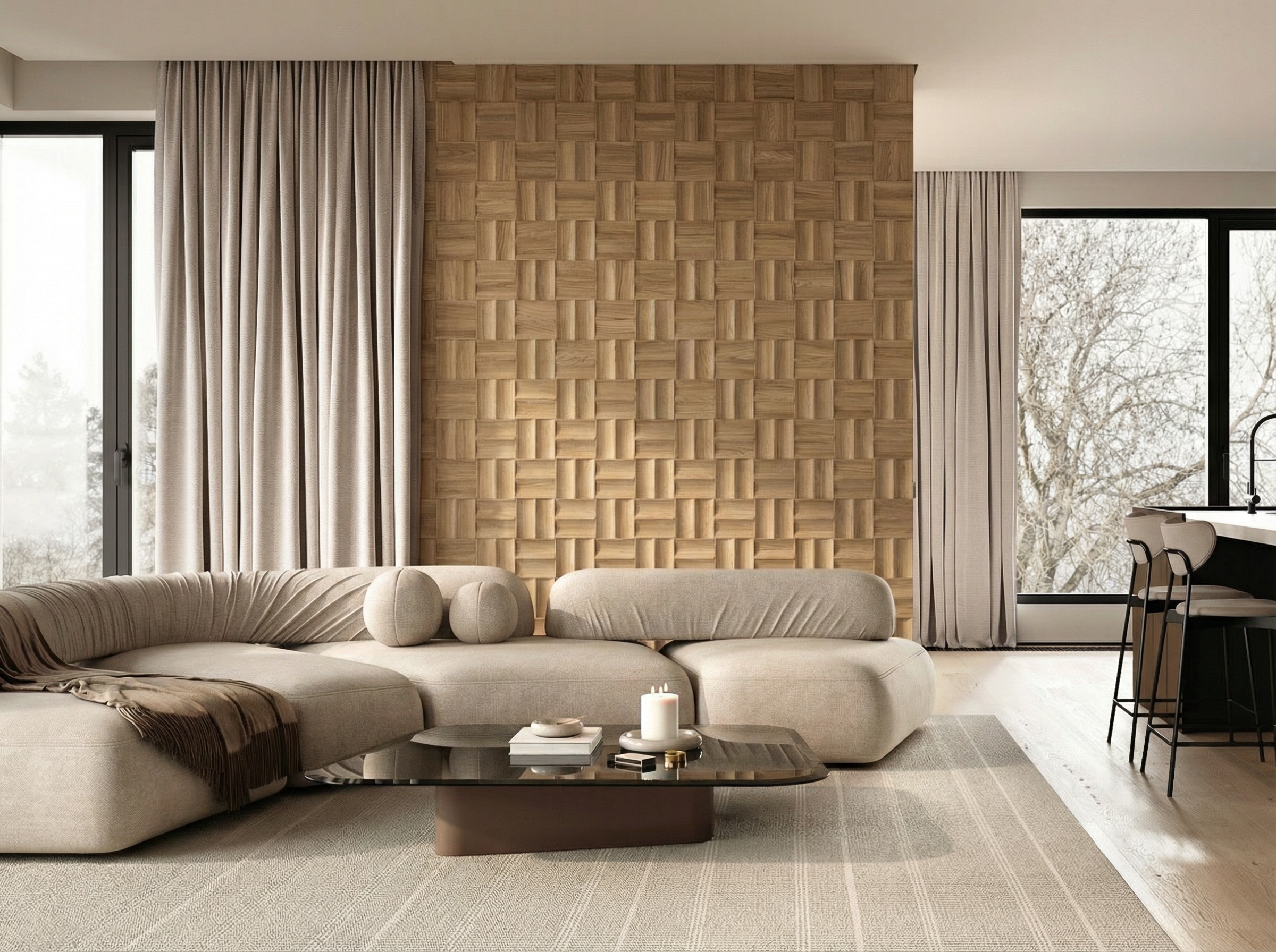MAPAO collection of wooden wall panels