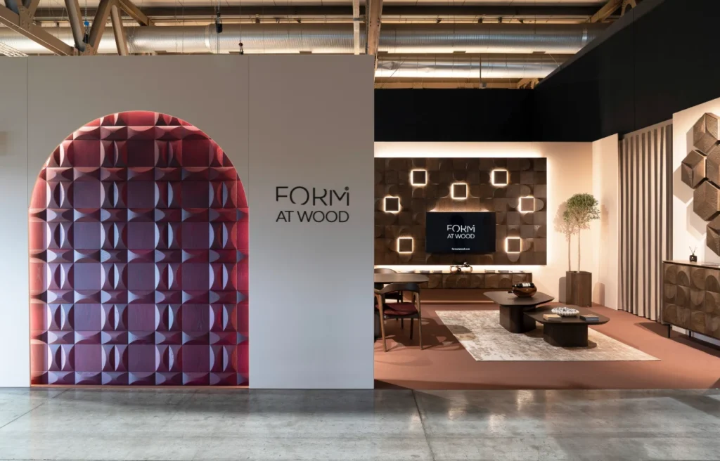 stanowisko form at wood na salon de mobile